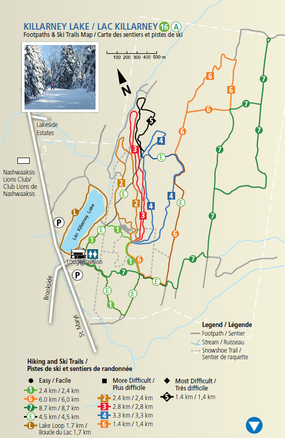 Killarney Lake Park trails map