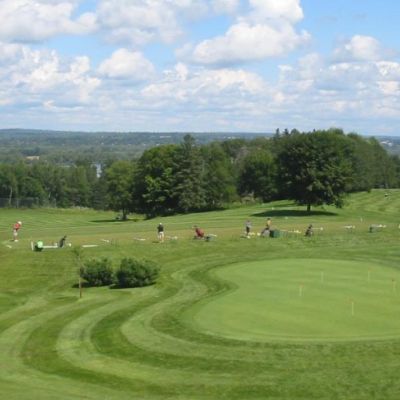 outdoor shot of the greens at Fredericton Golf Club