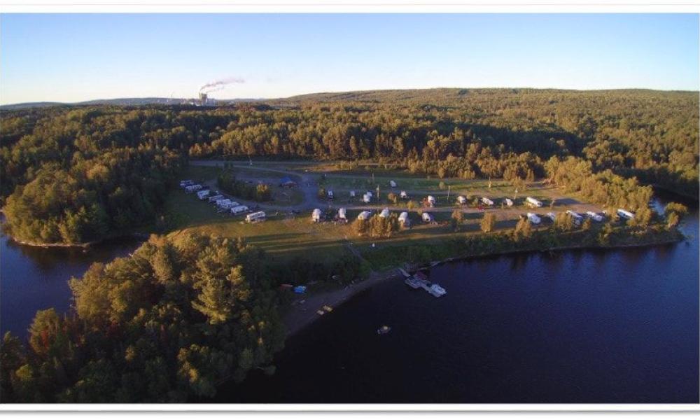 aerial view of Mariners Point RV Campground
