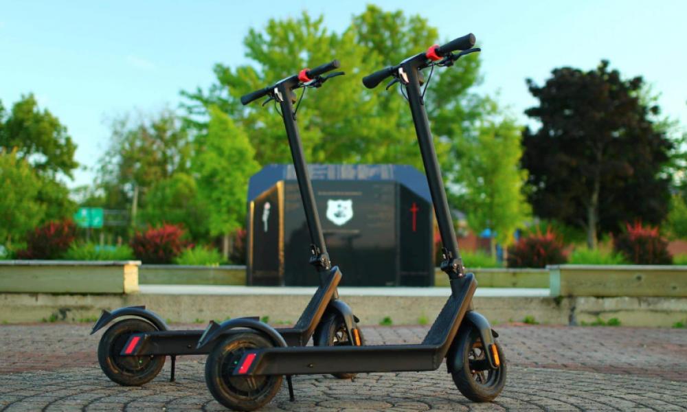 Cruze Scooters in park