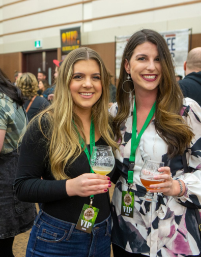 girls at craft beer festival
