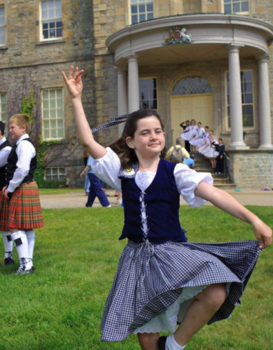 girl dancing at highland games
